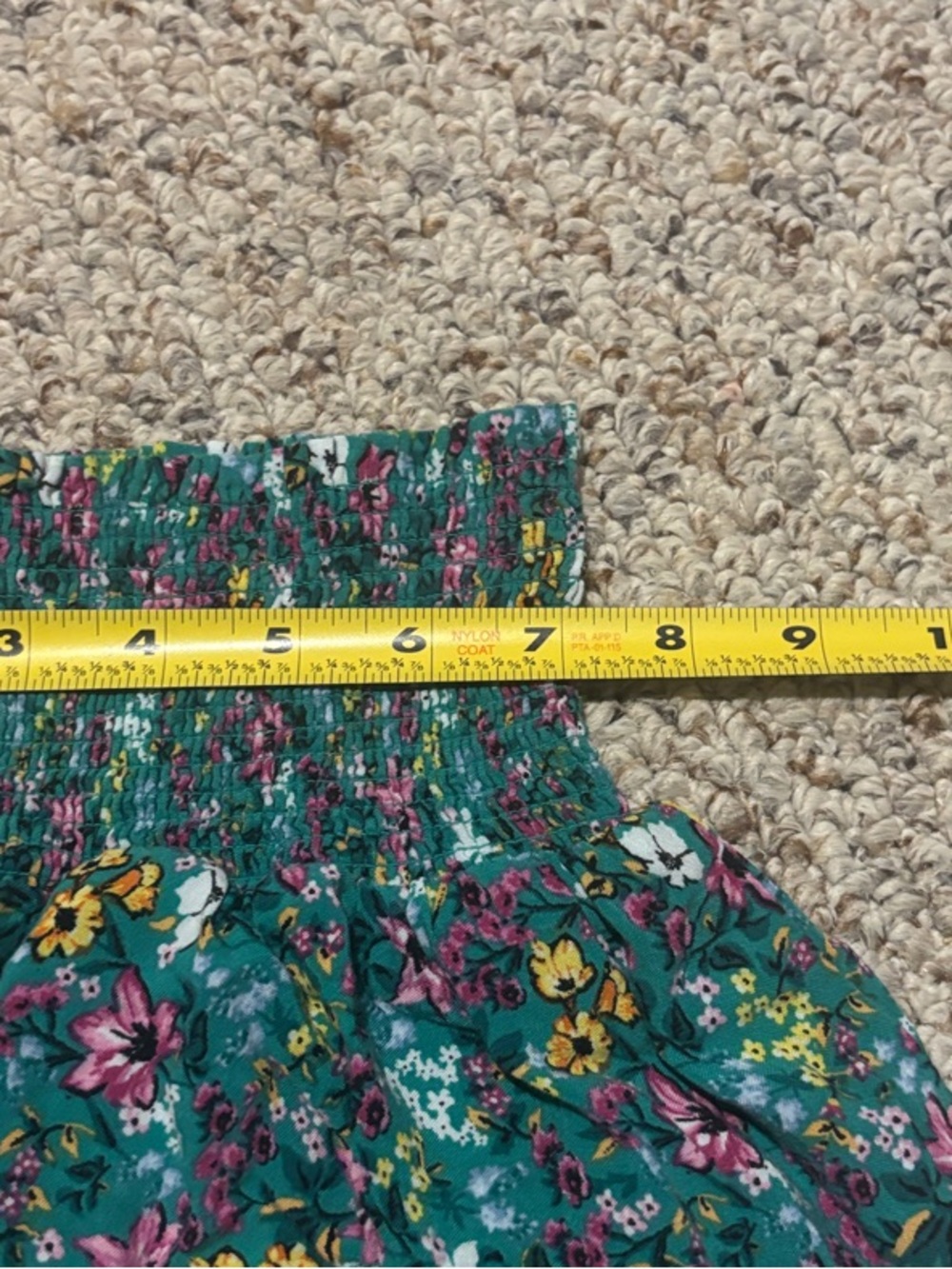 H&M Green Floral Tiered Mini Skirt - Picture 4 of 5